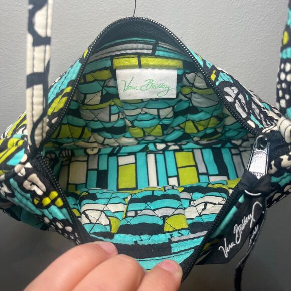 Vera Bradley Women's Island Blooms Frannie Crescent Crossbody Bag Purse - Picture 5 of 7